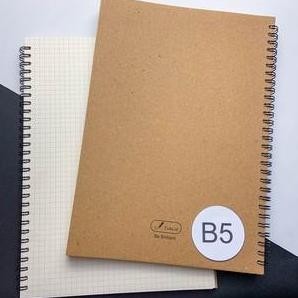 

New Arrival !!! [Tulis Id] Basic Bookpaper Kraft Spiral Notebook B5 90 Gsm