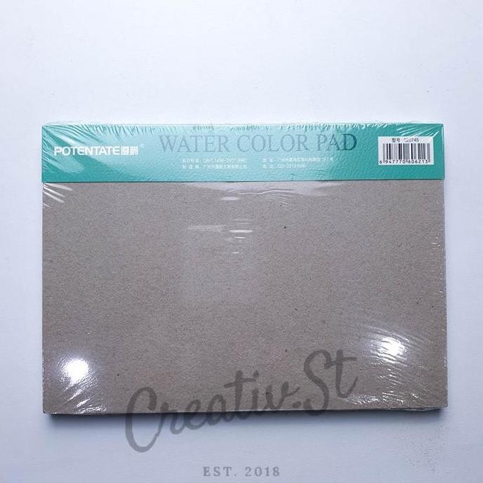 

Spot Barang !!! Potentate Watercolor Pad Buku Lukis Cat Air Smooth Hot Pressed 19 X 13 Cm