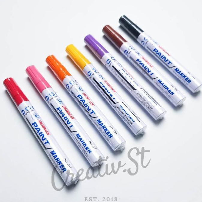 

New Collection !!! Snowman Spidol Color Paint Marker Kaca Plastik Kayu Stationery