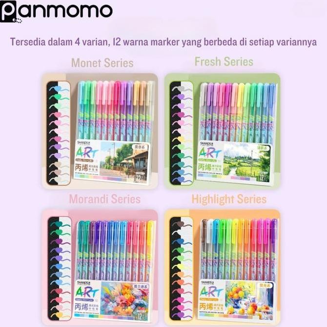 

Ready Stock !!! Gelly Acrylic Marker Fresh Series [Creativ]