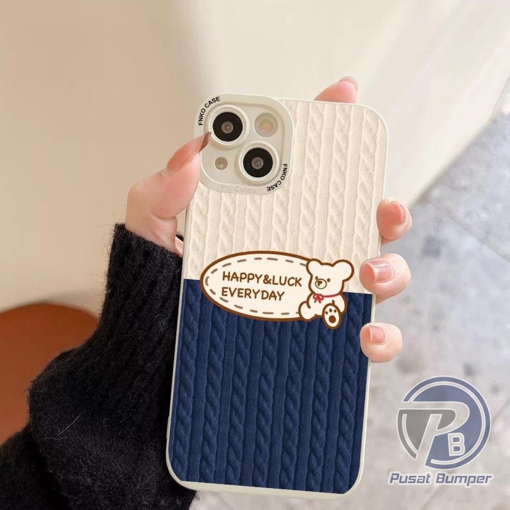 Hj-64 Fe24 Ss115 Softcase Motif Kartun Beruang Realme C1 C2 9I 5 5I C3 5 Pro 6 6 Pro Pb2800