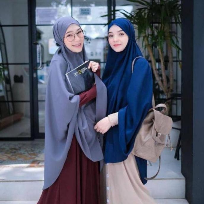 Paket Usaha 100 Ribu 4pcs Hijab Jilbab  Kerudung Bergo Khimar Jumbo Syari Muslim XXL Syar'i Besar Le