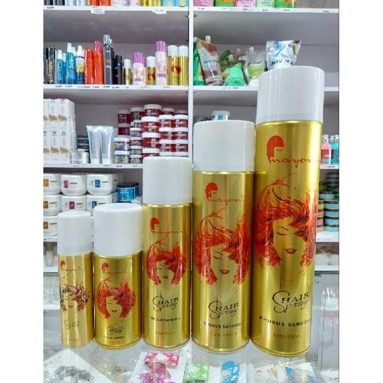 BEST SELLER MAYON HAIRSPRAY RAMBUT KHUSUS SANGGUL 75ML/150ML/250ML/350ML/450ML/550ML