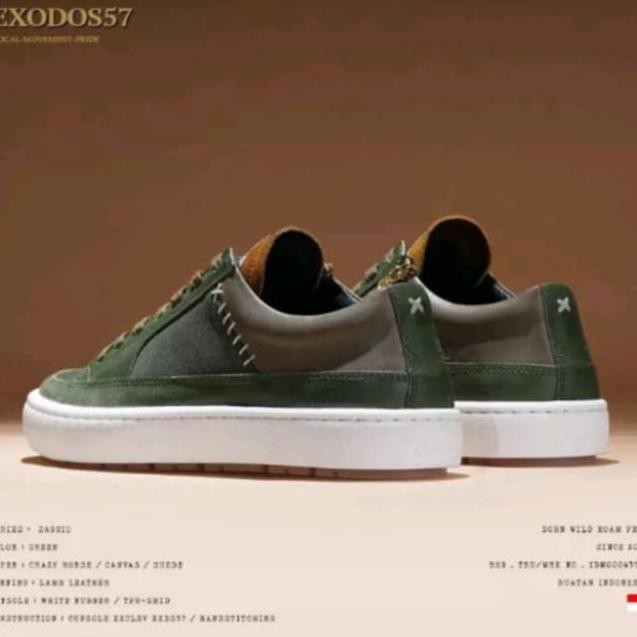 Grosir Sepatu Exodos57 Sagio Green | Sepatu Bikers | Original