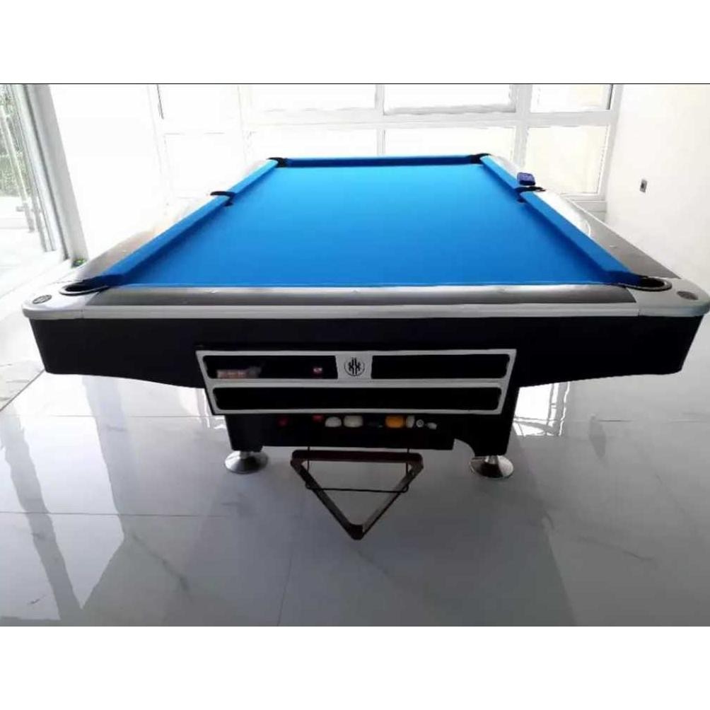 MEJA BILLIARD 9FT EXCELLENT UPGRADE BATU HITAM & KAIN