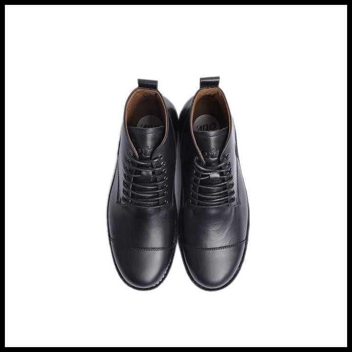 Terlaris Sepatu Boots Kulit Otiv Gama Black Good Quality