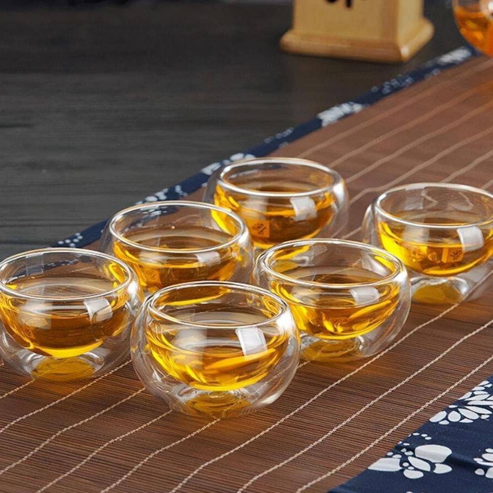 Ready Teko Set Gelas Aesthetic Teko Teh Dengan Saringan Teko Kaca Tahan Panas Dan Api Tea Pot Set