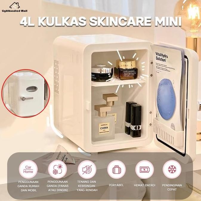KULKAS  4L / KULKAS WARNA RUMAH / KULKAS  MOBIL PUTIH FRIDGE KULKAS LISTRIK KULKAS KULKAS1PINTU  FRE