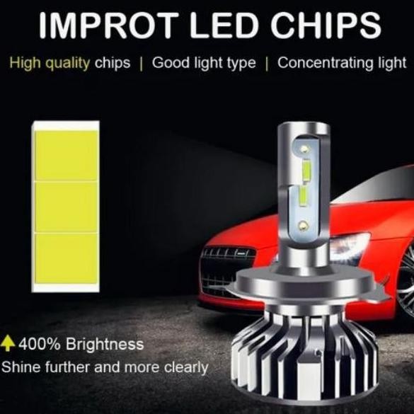 . Lampu LED H4 H11 HB3 9005 60W 50W tipe T6 F2 csp 3570 mobil premium