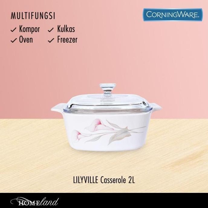 

Terlaris Corningware Lilyville Kaserol / Panci Kaca