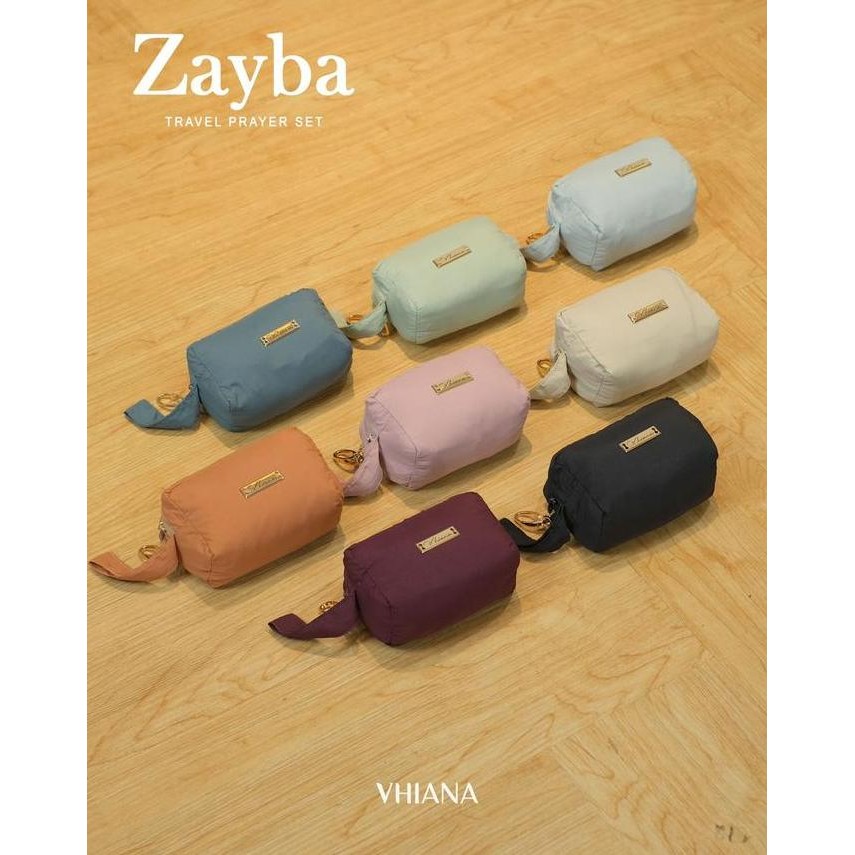 new VHIANA Zayba Travel Set Mukena Travel Parasut Silk Premium  Lembut Nyaman murah