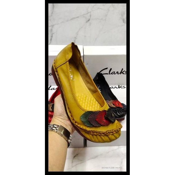 CLARKS PEACOCK  / SEPATU CLARKS WANITA KULIT ASLI
