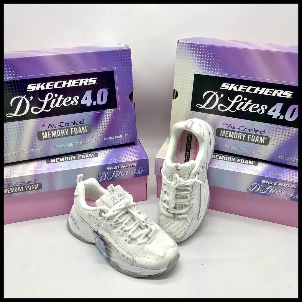 SKECHERS / SKECHERS D'LITES /SKECHERS WANITA / SEPATU WANITA / SKECHERS D'LITES SURE 4.0 NEW  WANITA