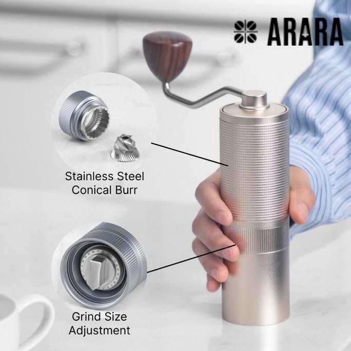 

Terlaris Manual Hand Coffee Grinder Conical Burr Penggiling Kopi Manual