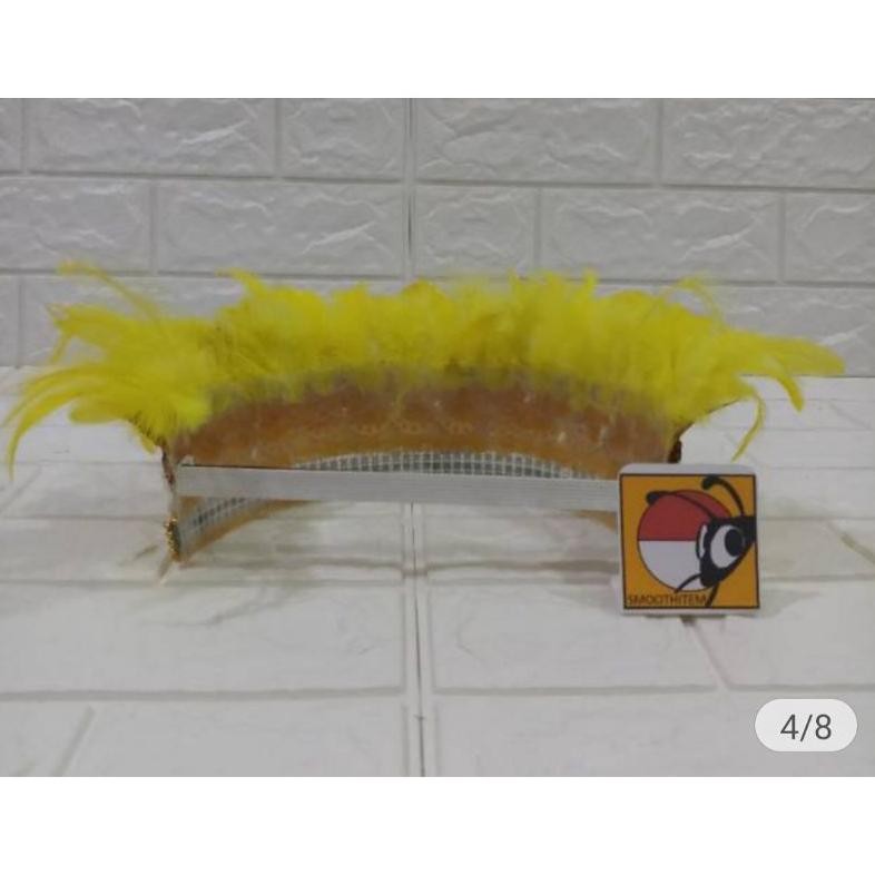 Aksesoris Kepala Bulu Dayak // Adat Dayak // Kalimantan