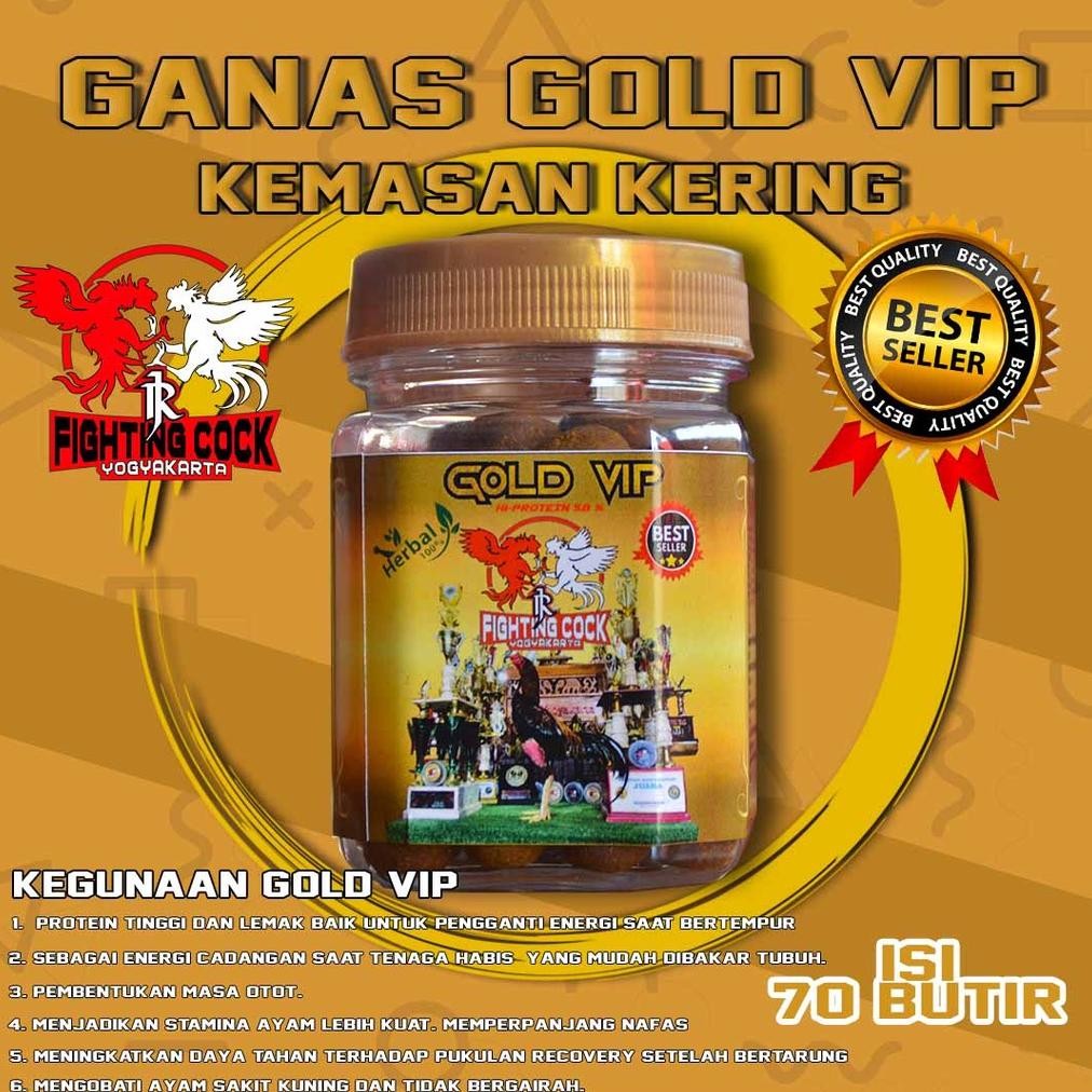 Terlaris JAMU AYAM GOLD VIP SUPLEMEN AYAM RAWATAN AYAM VIP KEMASAN KERING DOPING AYAM VIP VITAMIN AY