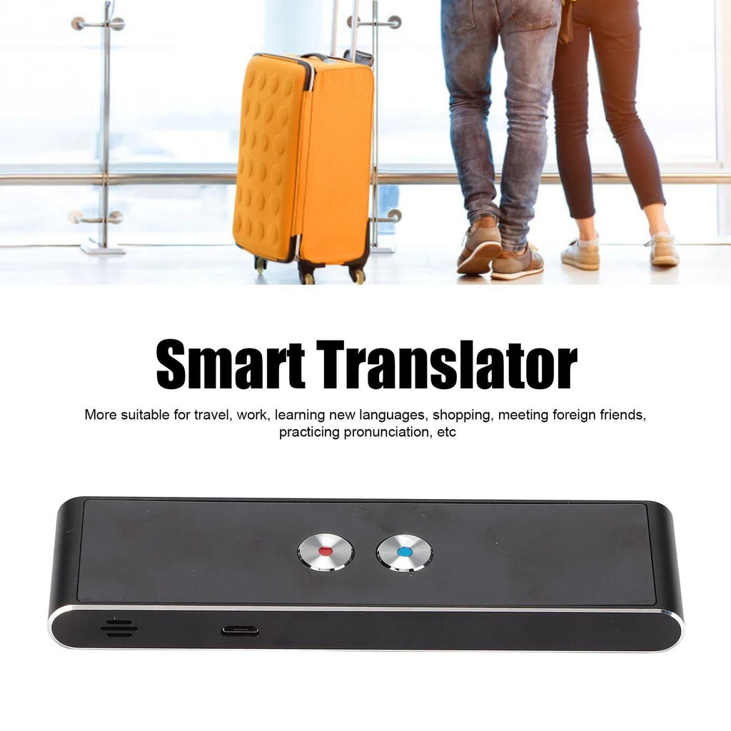 

Translator Device Call Translation Support 40 Languages Bluetooth Support Sync Text Smart Translator for Shopping for Learning