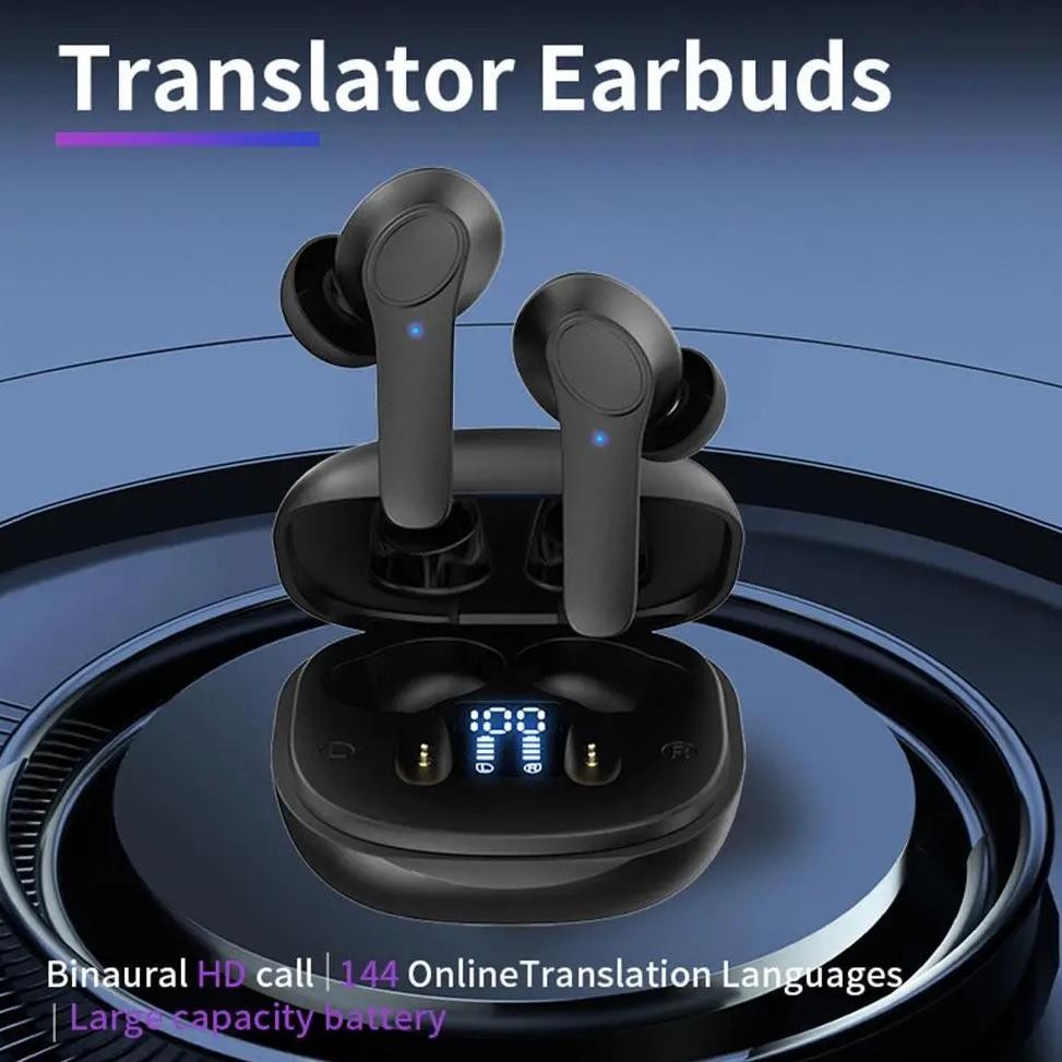 

144 Languages Smart Translate Earbuds Real Time Voice Translator Support Online OffLine 4 Translation Mode 98% Accuracy