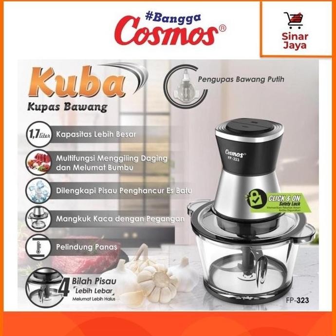 

Terlaris Cosmos Fp-32 Kuba Chopper / Food Processor Kaca 1,7 Liter