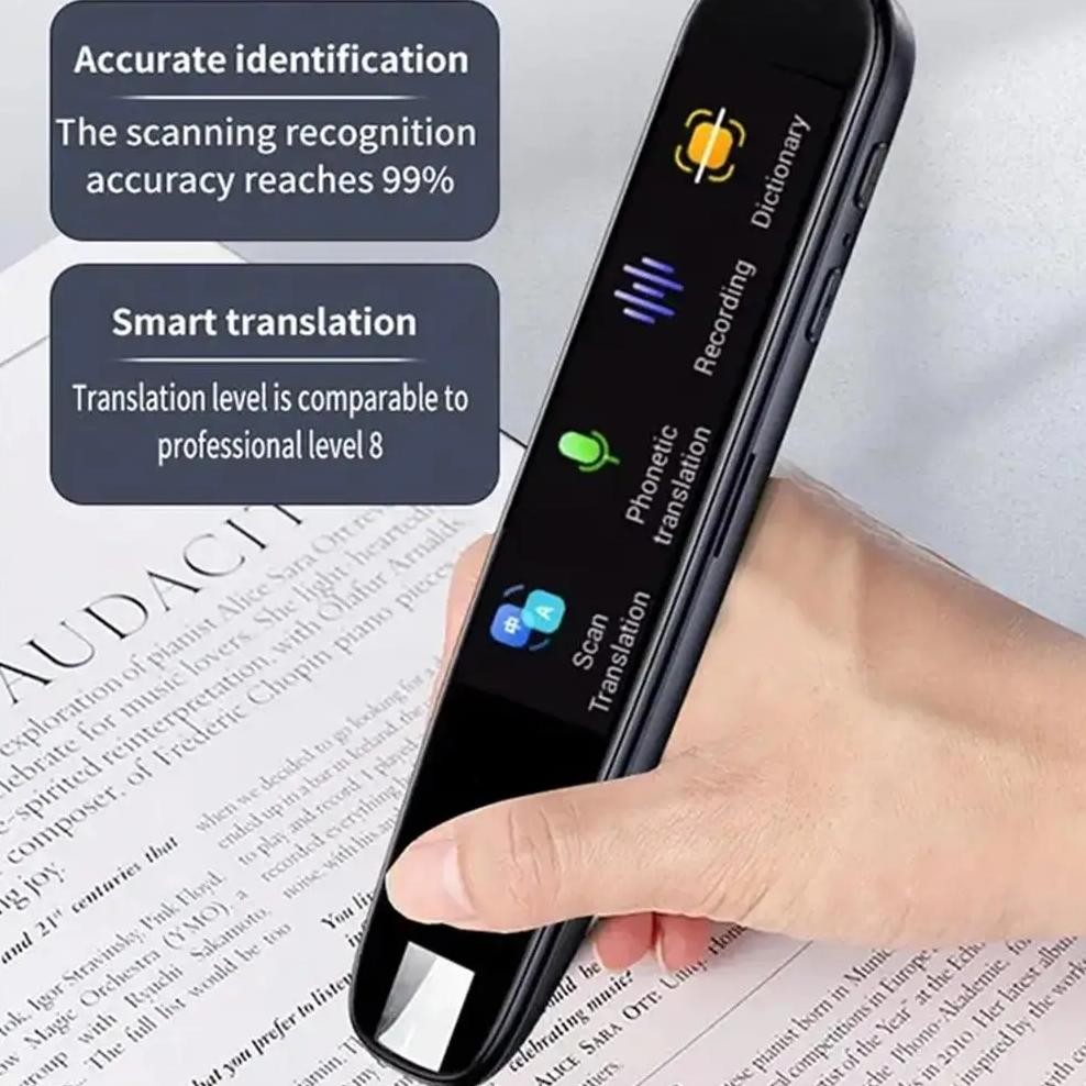 

Translator 112 Languages Reading Pen For Dyslexia Autism Smart Voice Portable Scanner Pen Instant Smart Voice Translator Device