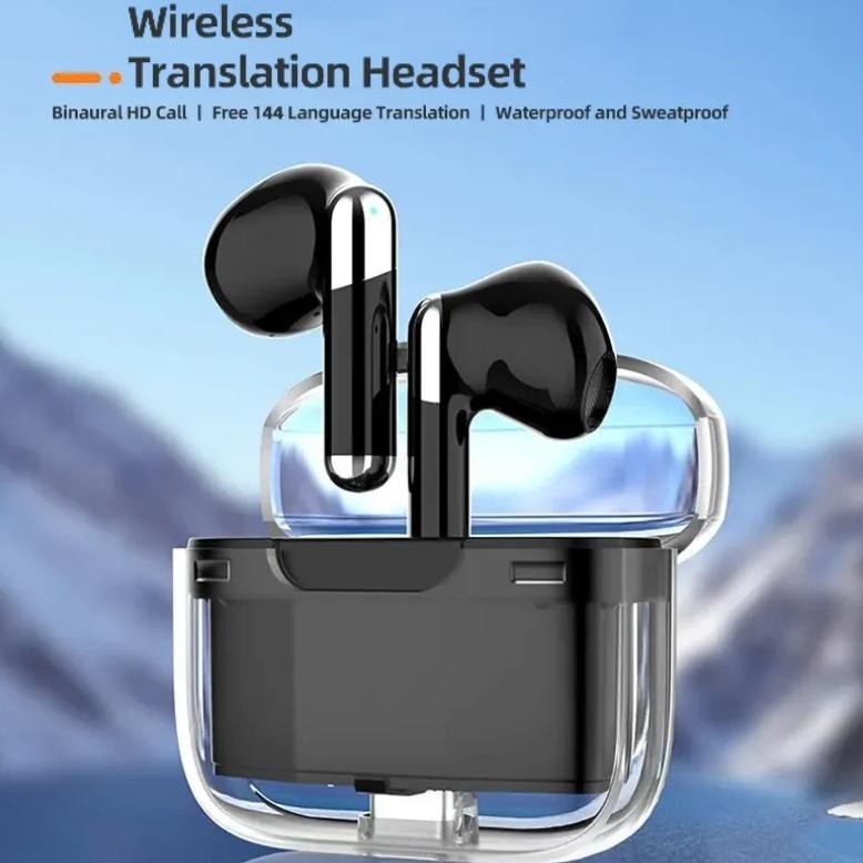 

Bluetooth5.3 Voice Translation Headphone Wireless 144 Language Instant Translate Real Time Translator Earphone for IOS Android