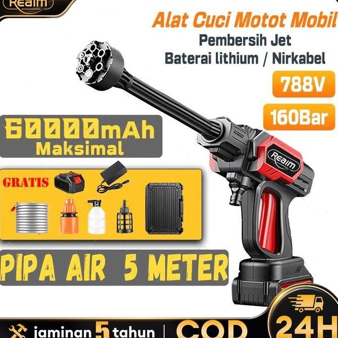 TERLARIS - Reaim mesin cuci motor mini 788V 160Bar Brushless Jet Cleaner Mesin Peralatan irrigasi ta
