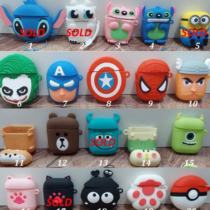 Case Airpods 2 Karakter Lucu Casing Gen 1 Inpods 12 i12