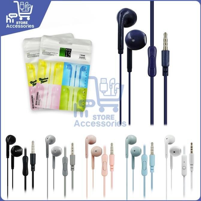 HF U19 MACARON | HANDSFREE HENSET EARPHONE MAKARON WARNA/I EXTRA BASS