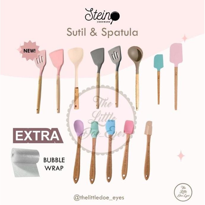 Tersedia Stein Cookware Spatula Sutil Choco Latte Soup Muffin Flamingo