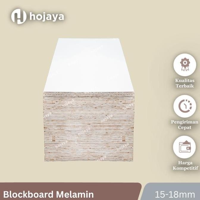 Blokmin / Blokboard Melamin / Blockboard Melamine 15 - 18 mm Murah