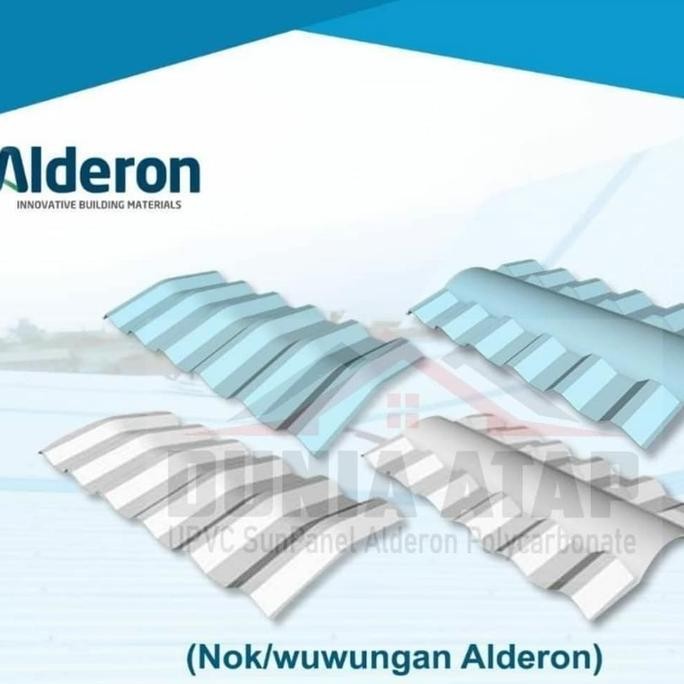 Nok / Wuwungan uPVC Atap Alderon R830 10mm Murah
