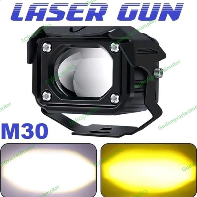 lampu tembak m30 vynix putih dan kuning