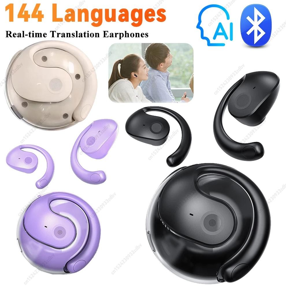 

Intelligent Real-time Translation Earbuds Global 144 Languages Wireless BT Translation Earphones Waterproof Smart Voice Earbuds