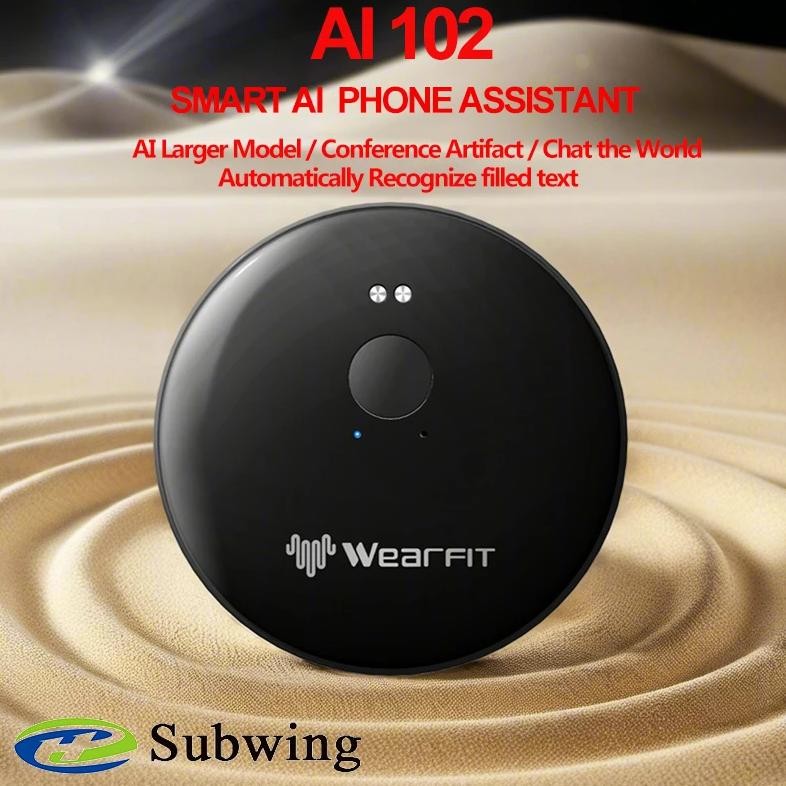 

AI 102 Smart AI Phone Assistant Language Voice Translator Bluetooth Portable Audio Photo Recognition Translation 2025