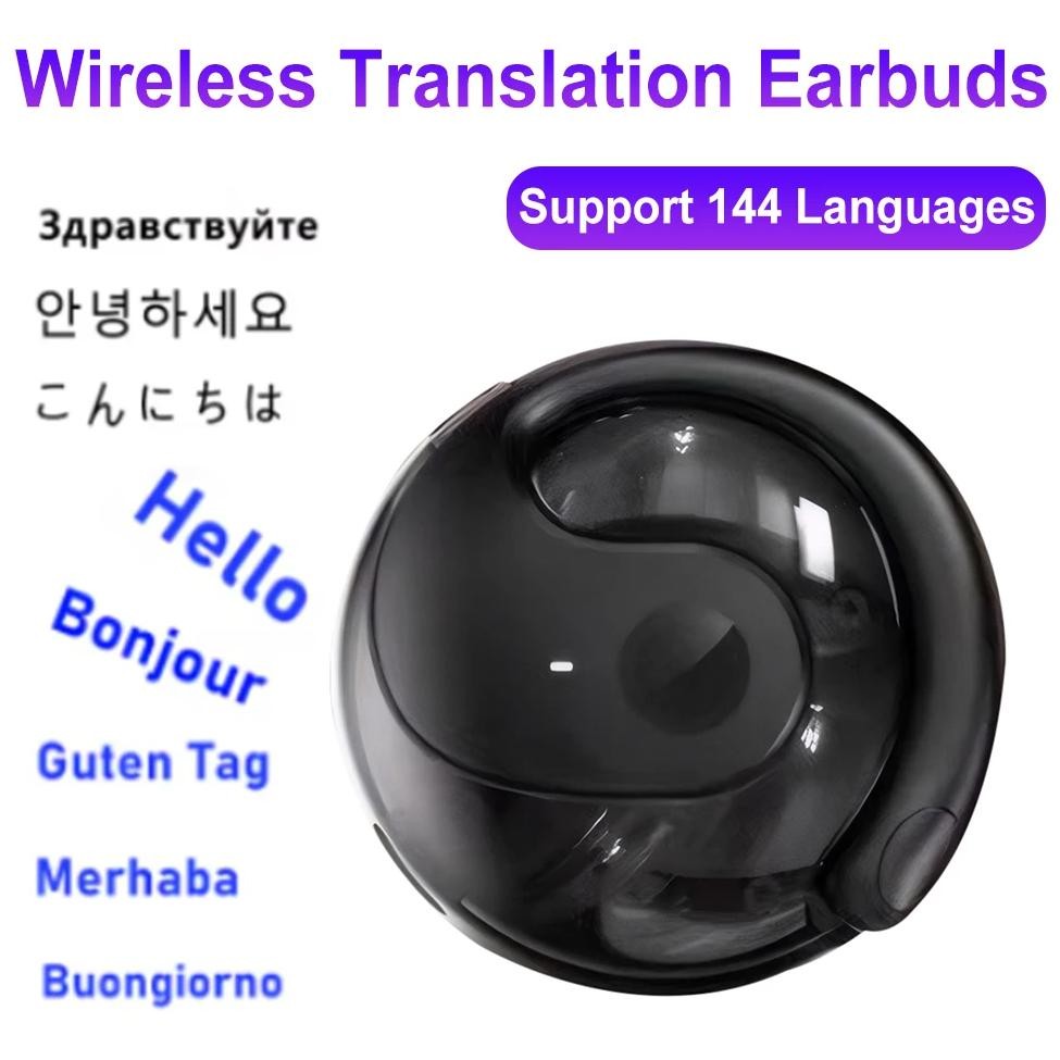 

AI Translator Earbuds Smart Voice Translator Earphones 144 Languages Wireless BT Translator Headphone Device for Travel Business