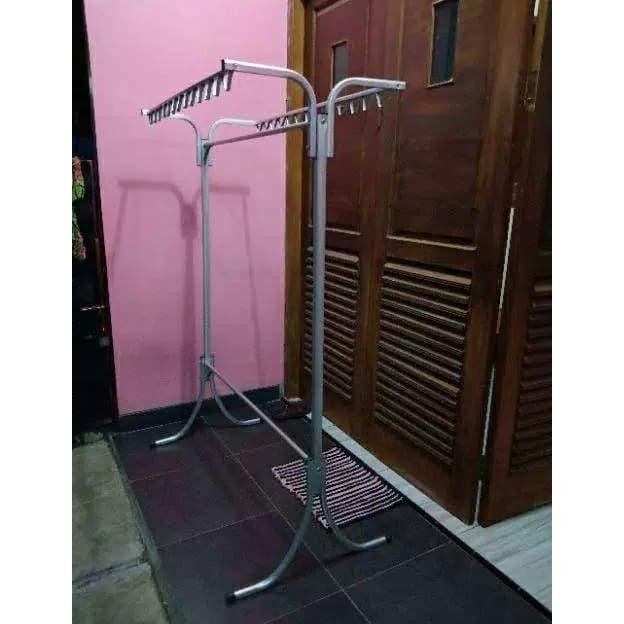 Jemuran Baju Alumunium Capstok atau Jemuran Gawang Hongkong BINA KARYA