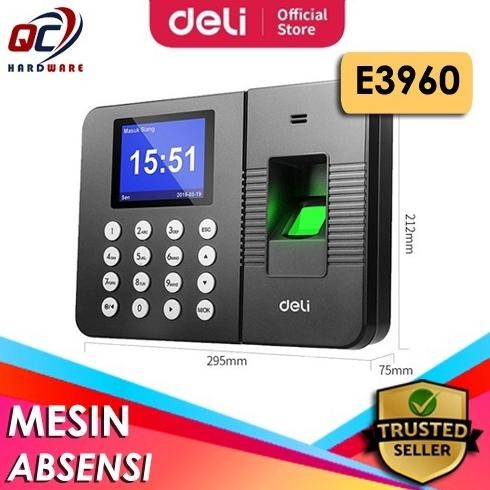 Berkualitas Mesin Absensi Deli E3960 Sidik Jari - 1000 Karyawan / Mesin Absensi DELI E 3960