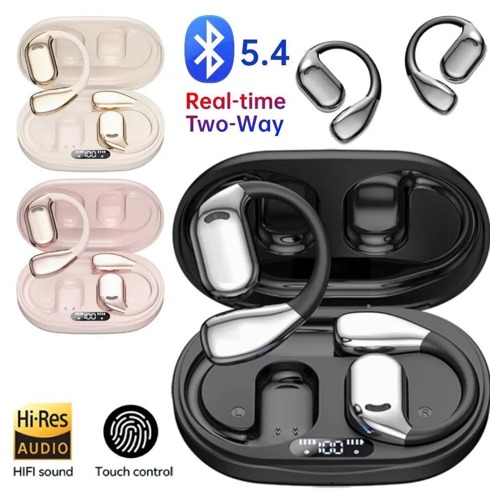 

AI Real-time Language Translator Earbuds Bluetooth 5.4 Touch Control High Accuracy Two-Way Translation Earbuds Headphones