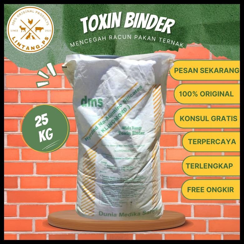TOXIN BINDER GROSIR 25 KG - TOXIN BINDER PAKAN TERNAK 25 KG - TOXIN BINDER - PAKAN TERNAK ANTI JAMUR