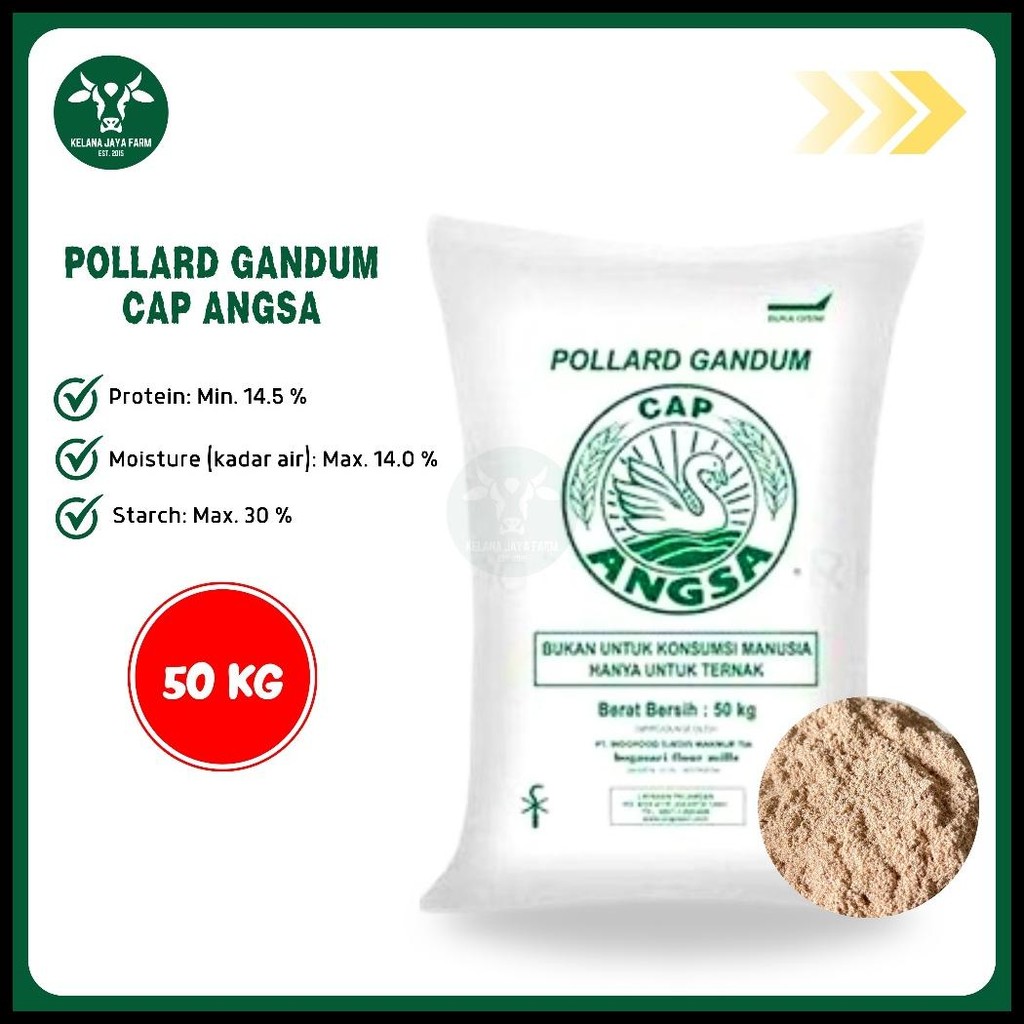 

POLLARD GANDUM CAP ANGSA 50 KG