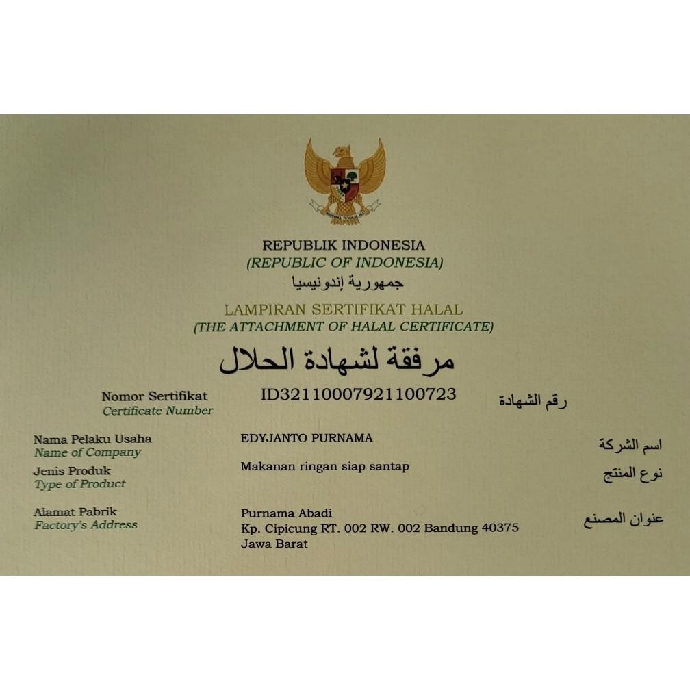 

Kerupuk Mentah Cap Purnama Abadi 1 KG