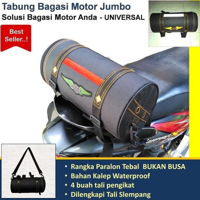 Box Motor Tabung Jas Hujan Tas Mantel Mantol Tabung Bagasi Motor Jumbo Box Tail Sun Rise