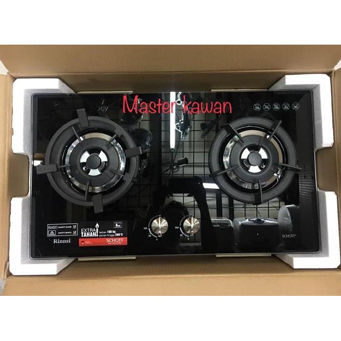 Tersedia Kompor Gas Tanam Rinnai RB-2GH-C(BK) /RB2GH/ 2 tungku Rinai