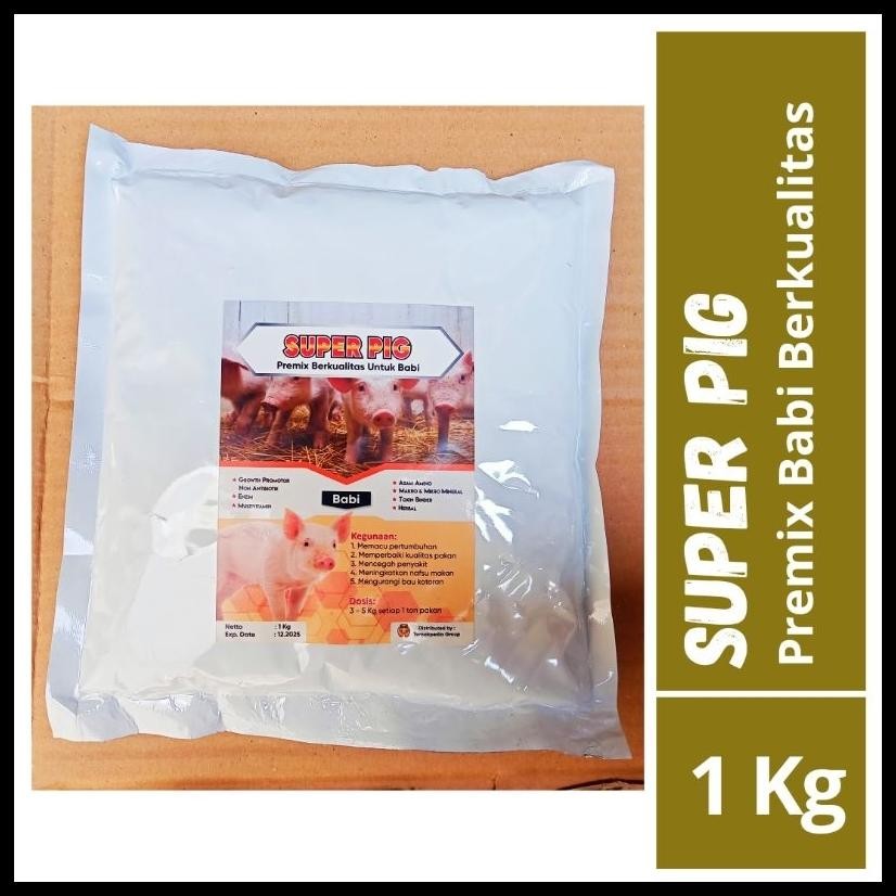 SUPER PIG 1 KG - PREMIX BABI BERKUALITAS - SUPLEMEN BABI - SUPLEMEN PREMIX BABI