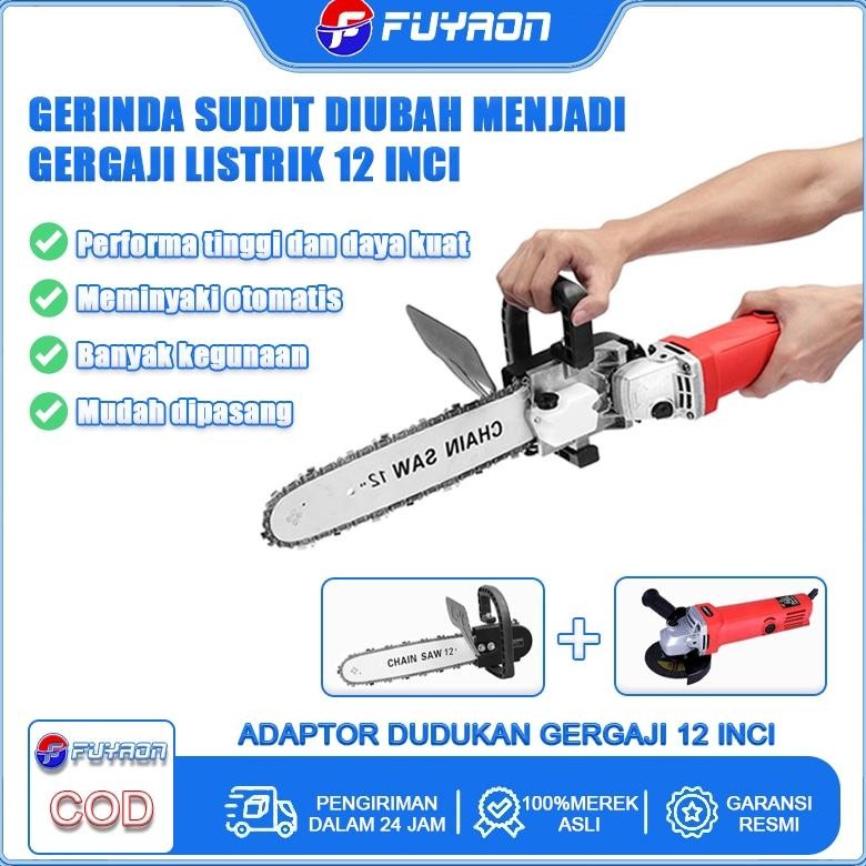 FUYAON Gergaji Pertajam Tangan MiniAdaptor Gergaji Mesin Konverter Adaptor Penggiling SudutGergaji E
