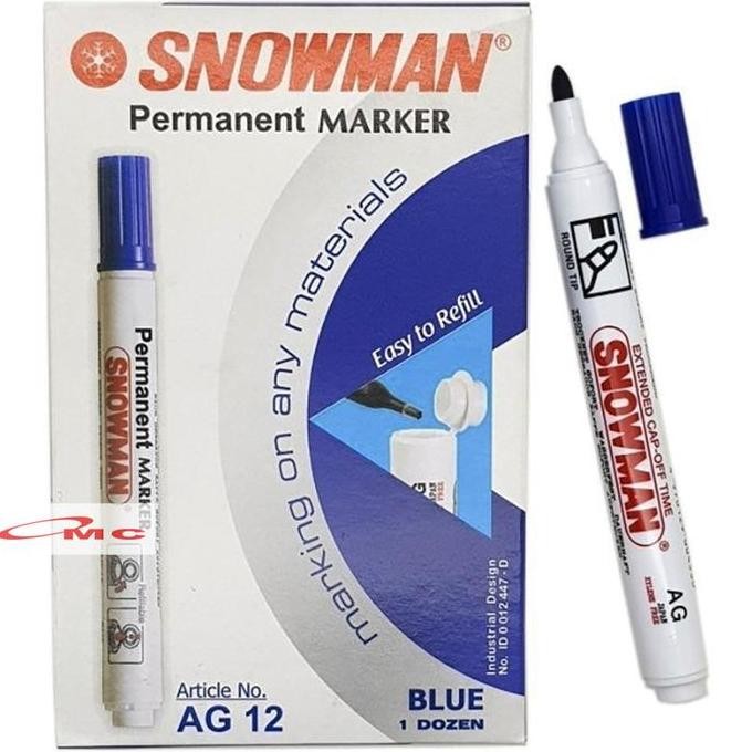 

Spidol Permanen Snowman Ag12 Ag 12 Ag-12 Spidol Snowman Permanent Spidol Ag12 Permanen Spidol Permanent Marker Tinta Permanen Ag-12 Spidol Papan Tulis Produk Lengkap