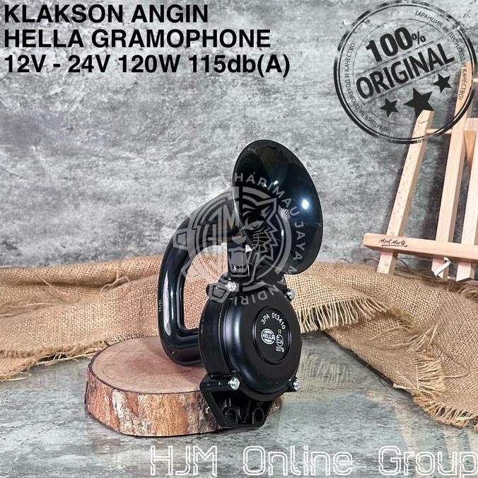 . KLAKSON ANGIN HELLA AIR HORN GRAMOPHONE TRUCK SCANIA VOLVO 12V - 24V