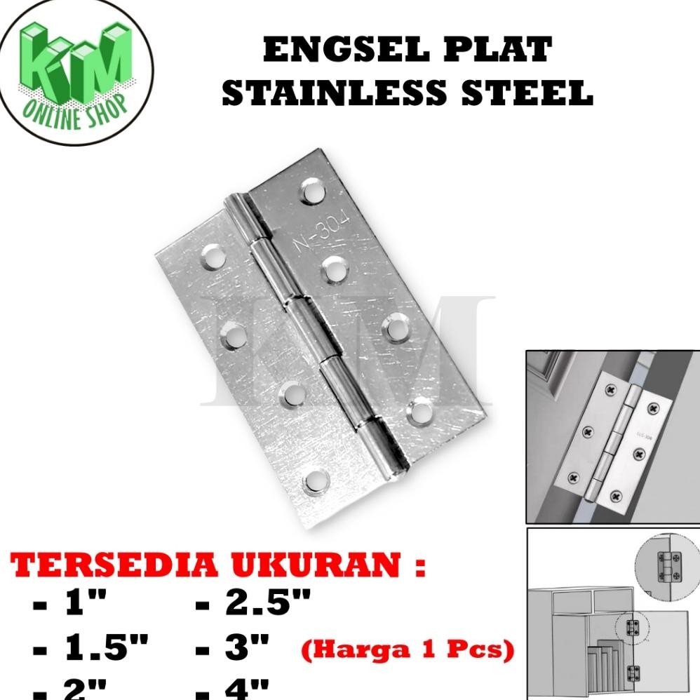 Engsel tu Kupu-Kupu RRT Engsel tu Kandang Stainless Plat Engsel Gerobak Engsel Plat Tipis Lemari Kec