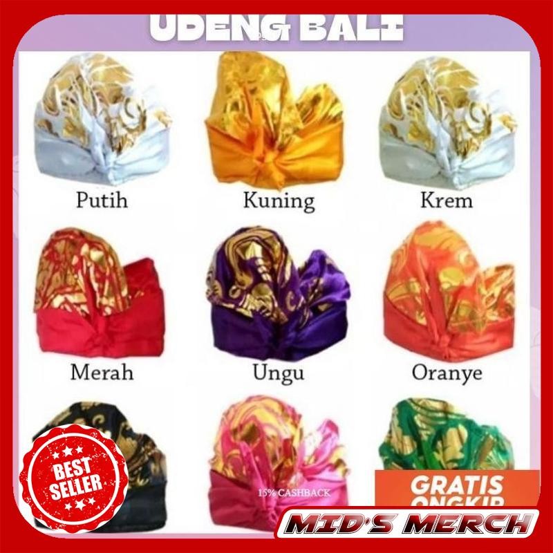 Murah Udeng Bali Kotak- Kotak Poleng/Ikat Kepala Bali/Udeng Setehah Jadi/Udeng Jadi Bali Keren XXX-6