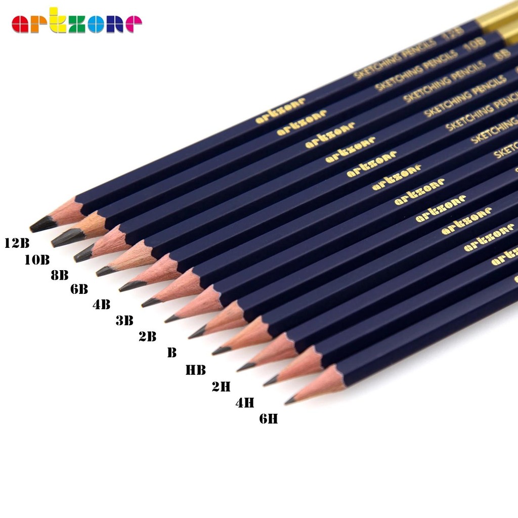 

Professional Drawing Sketching Pencil Set, 12Pcs Graphite Pencils, 6H-12B, Ideal For Drawing Art, Sketching, Shading, Artist Pen
